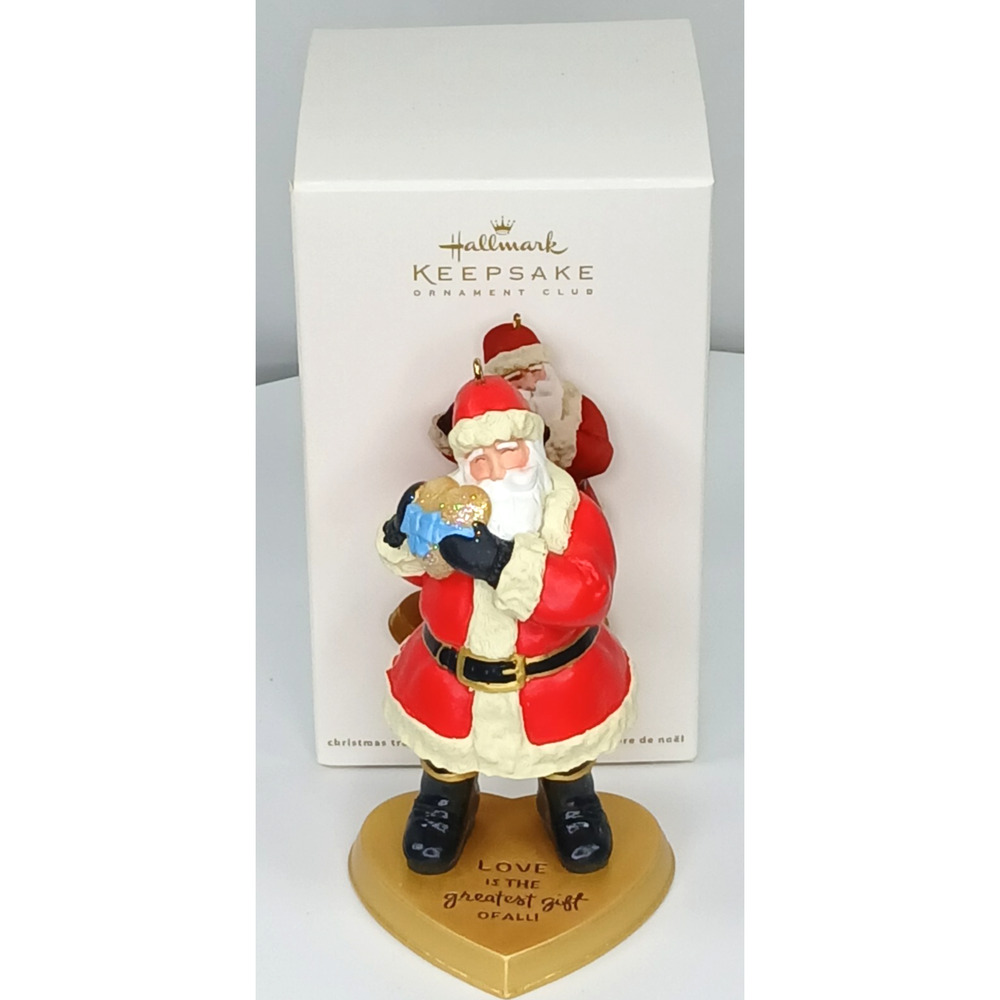 Hallmark Ornament Santa Claus 2011 Gift Of Love Heart Keepsake Collectible